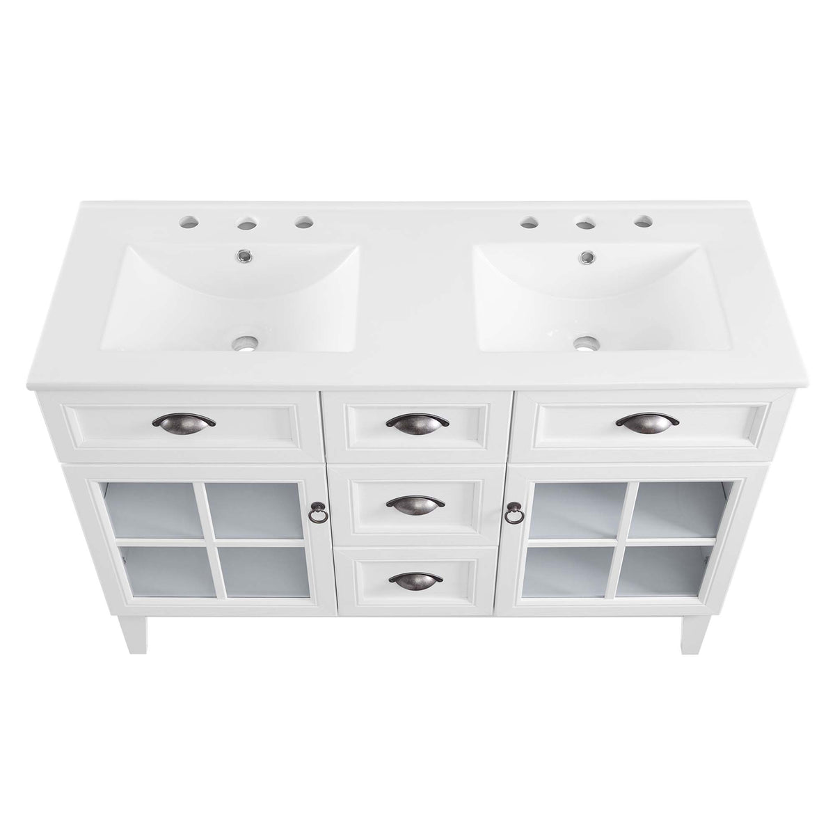 Isle 48" Double Bathroom Vanity Cabinet by Modway