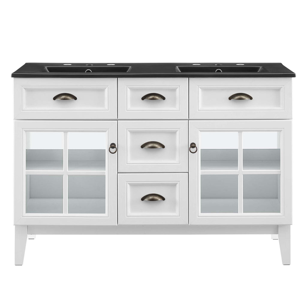 Isle 48" Double Bathroom Vanity Cabinet by Modway
