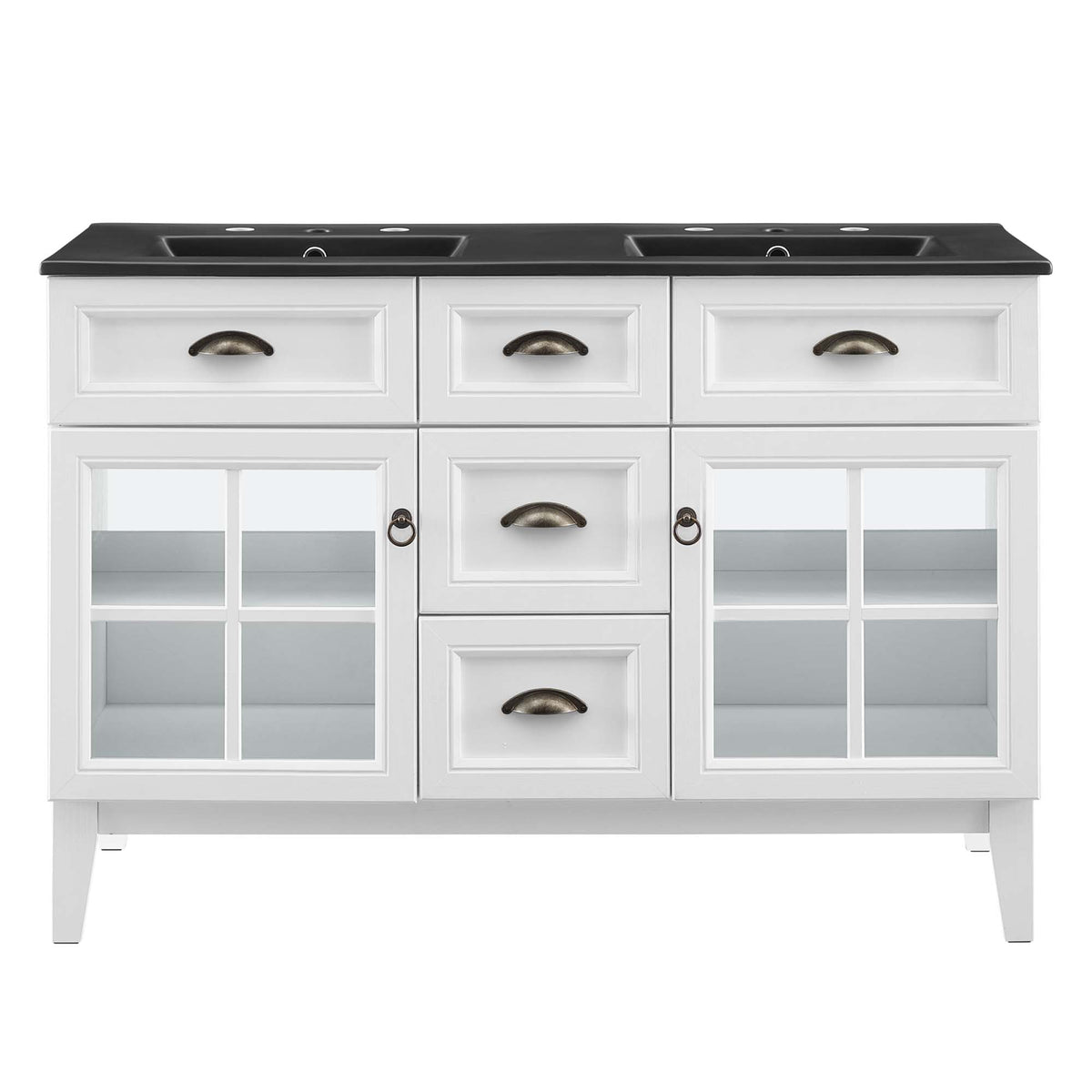 Isle 48" Double Bathroom Vanity Cabinet by Modway