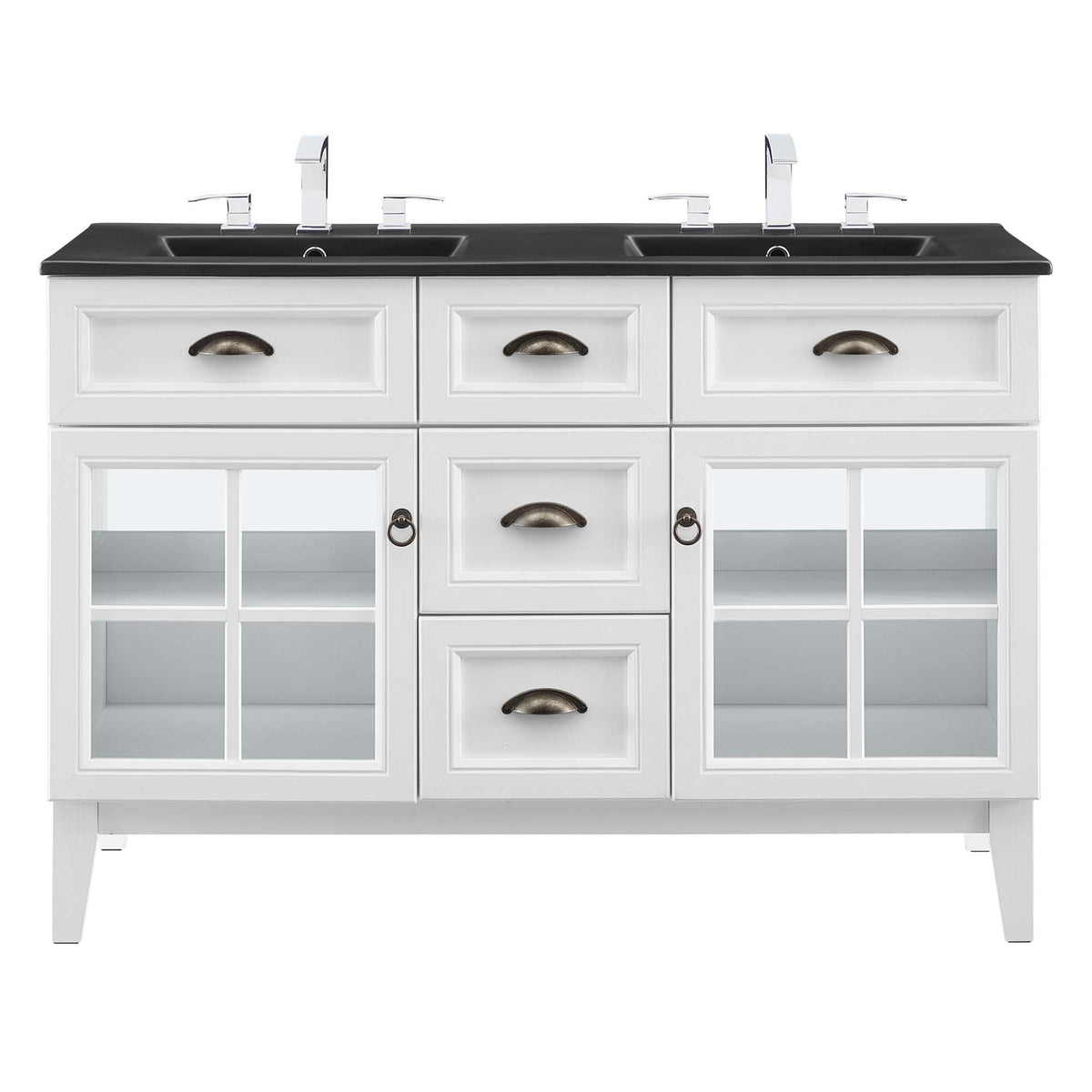 Isle 48" Double Bathroom Vanity Cabinet by Modway