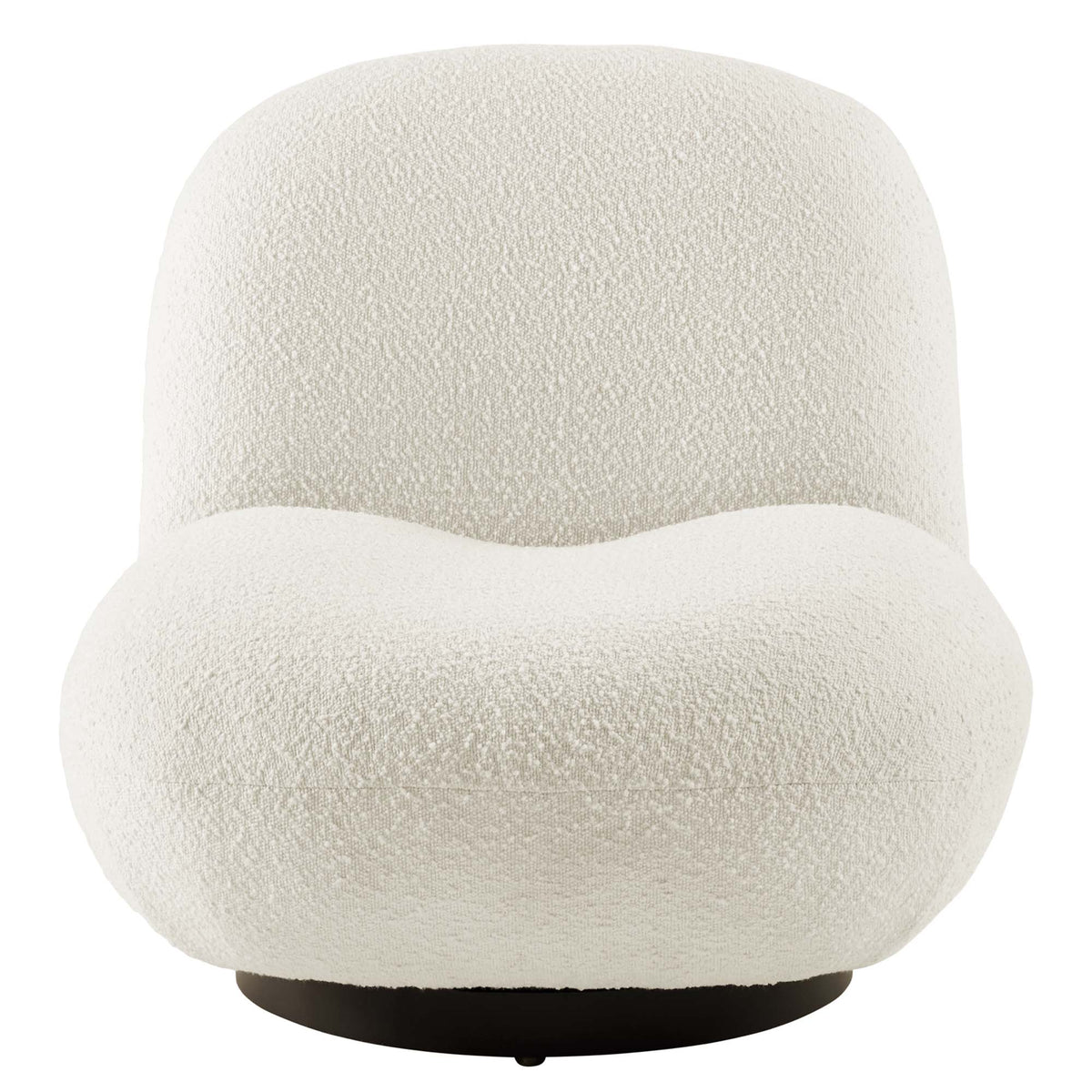 Kindred Boucle Upholstered Upholstered Fabric Swivel Chair by Modway