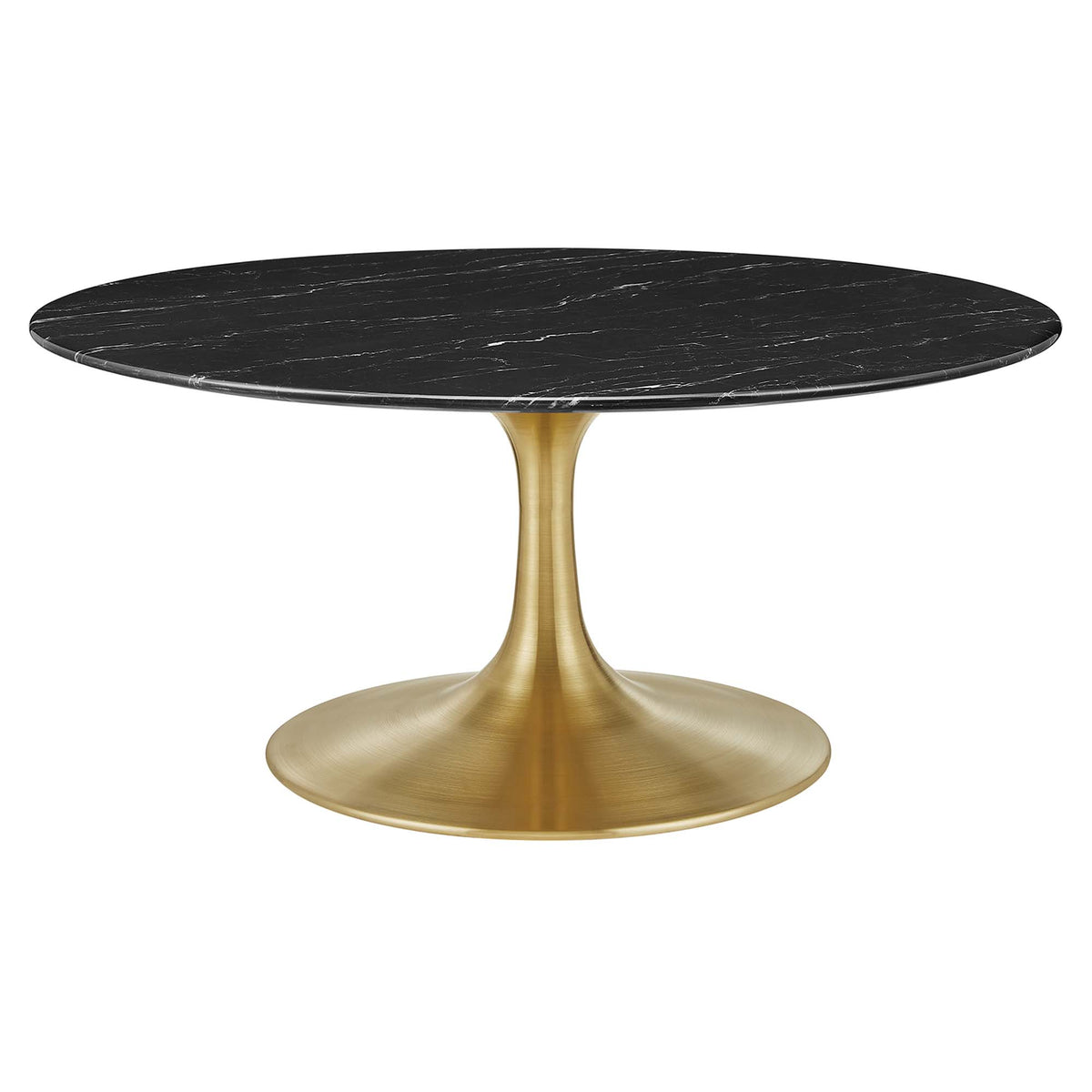 Lippa 36" Round Faux Marble Coffee Table by Modway