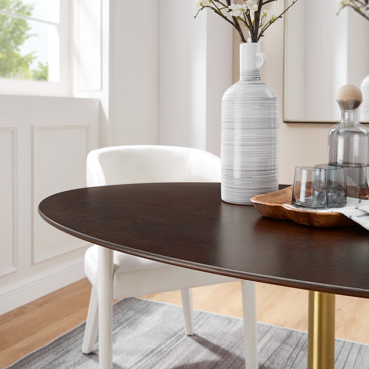 Lippa Oval Wood Dining Table by Modway