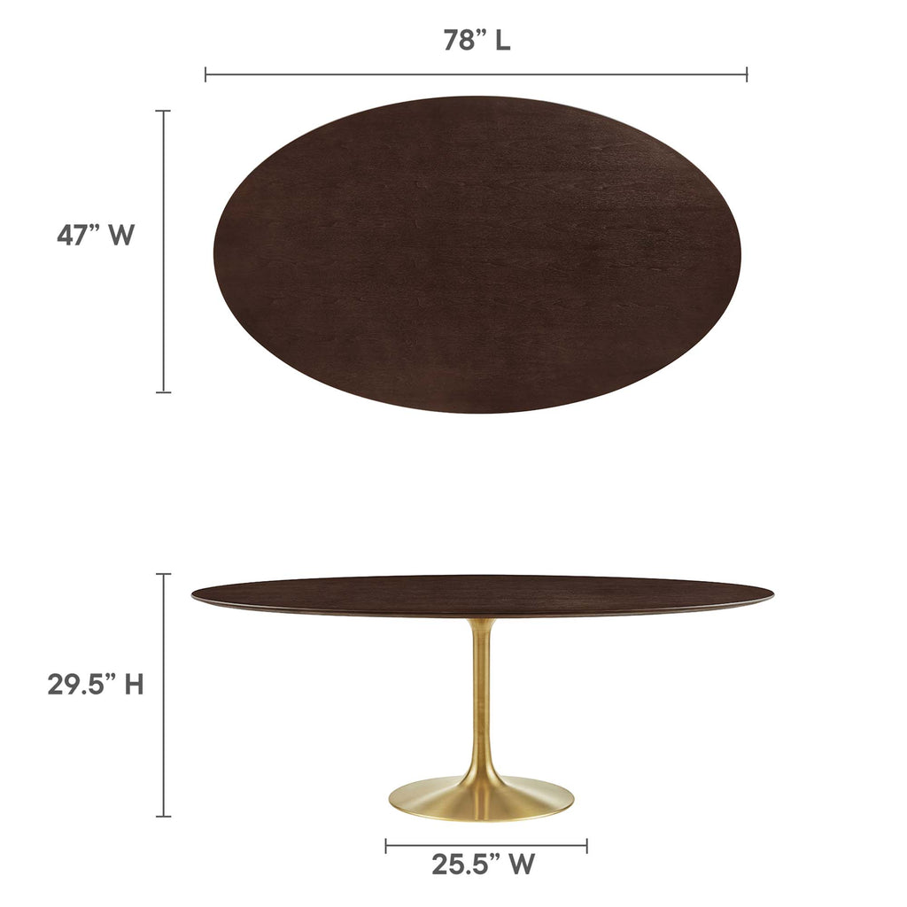 Lippa Oval Wood Dining Table by Modway