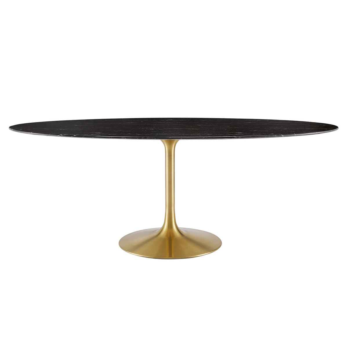 Lippa Oval Faux Marble Dining Table by Modway