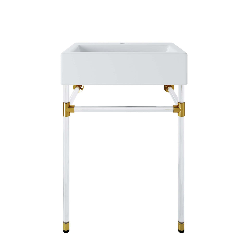 Redeem 24" Acrylic Wall-Mount Bathroom Vanity by Modway