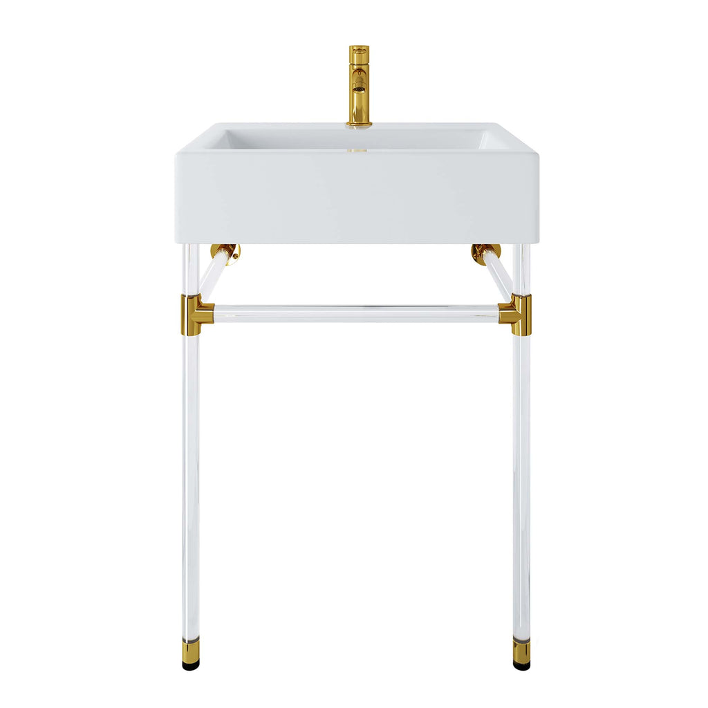 Redeem 24" Acrylic Wall-Mount Bathroom Vanity by Modway