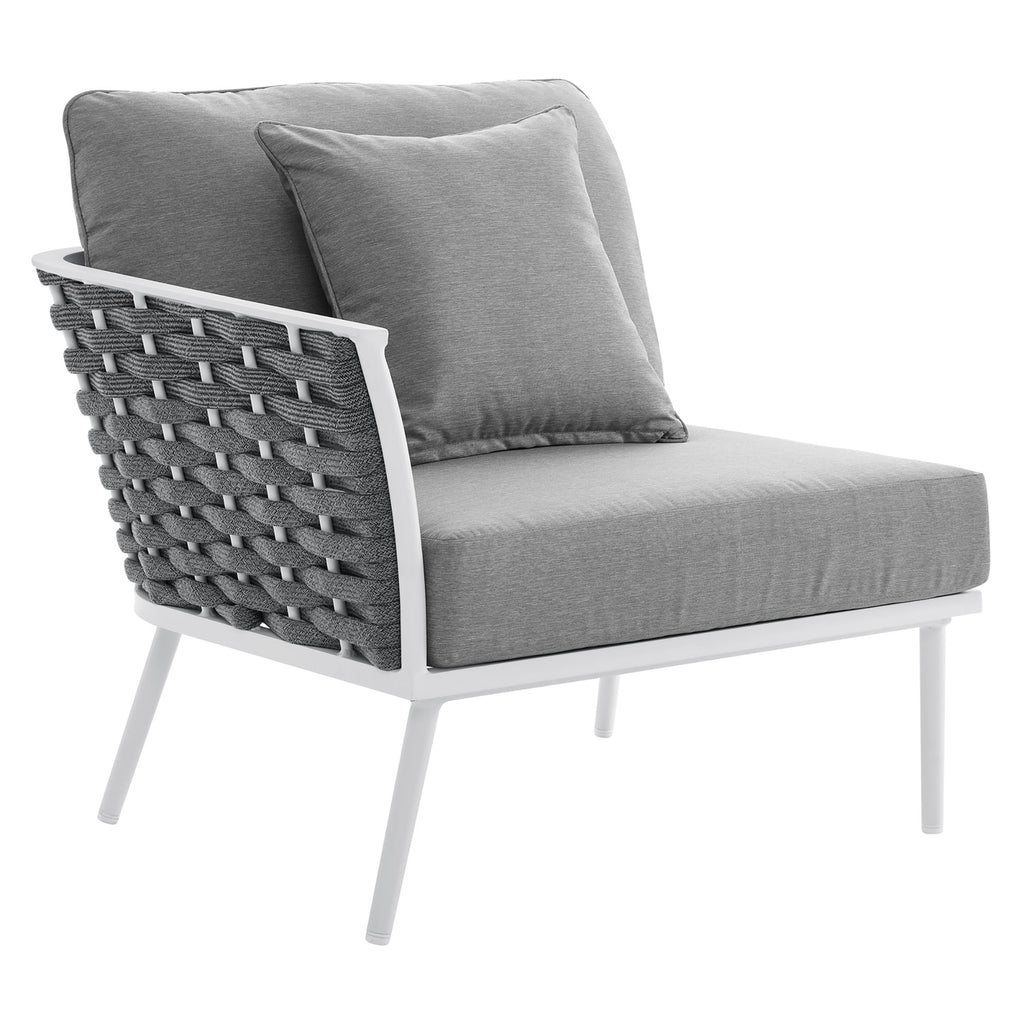 Stance Outdoor Patio Aluminum Left-Facing Armchair by Modway