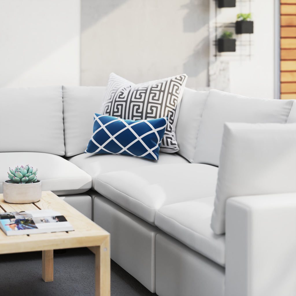 Commix 5-Piece Sunbrella® Outdoor Patio Sectional Sofa by Modway