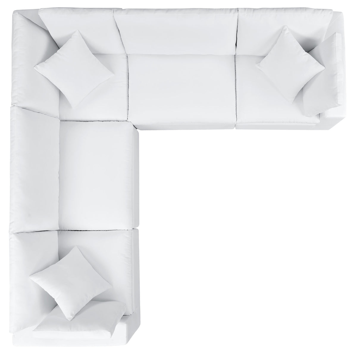 Commix 5-Piece Sunbrella® Outdoor Patio Sectional Sofa by Modway