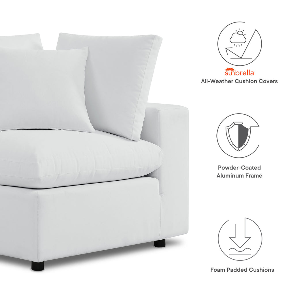 Commix 5-Piece Sunbrella® Outdoor Patio Sectional Sofa by Modway