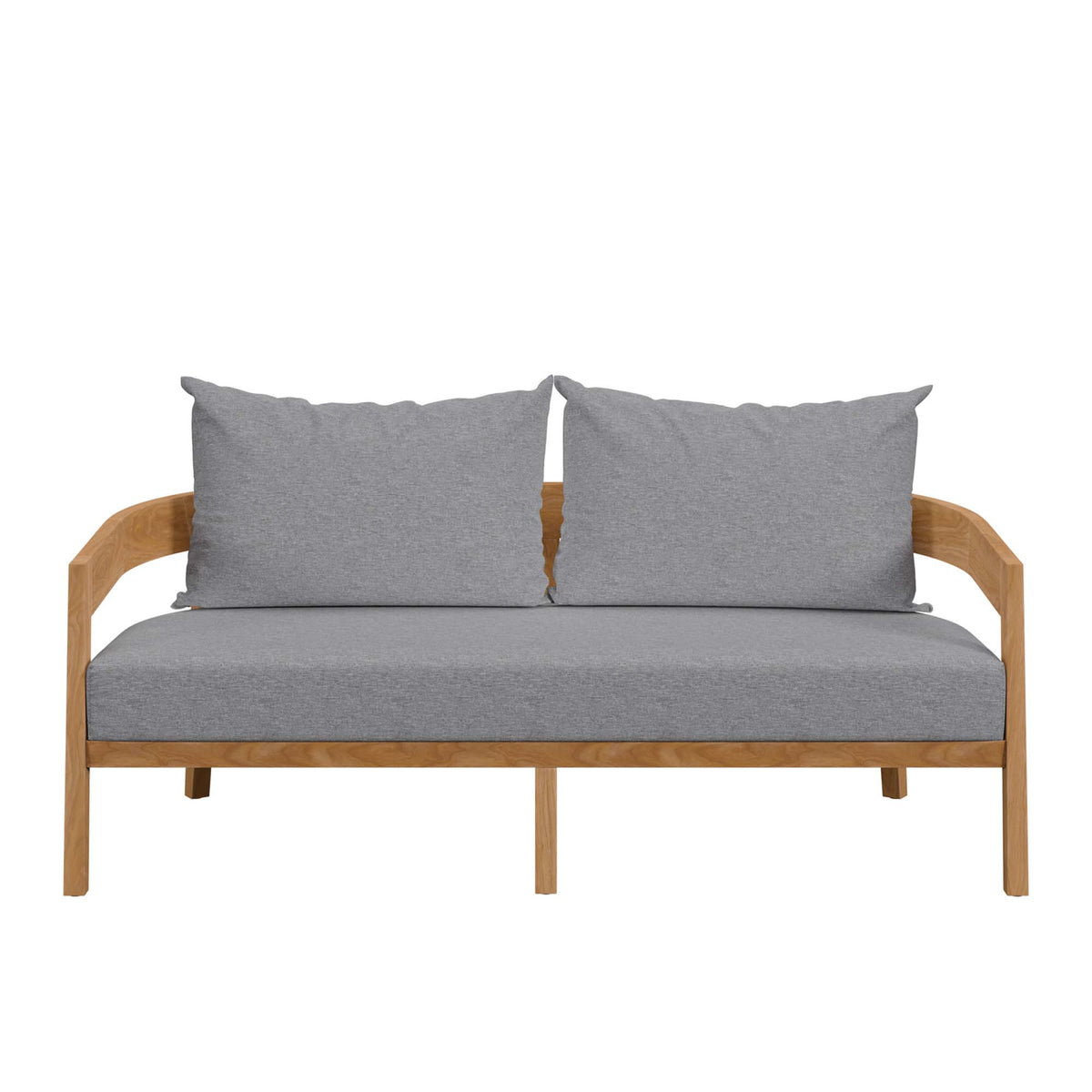 Brisbane Teak Wood Outdoor Patio Loveseat by Modway