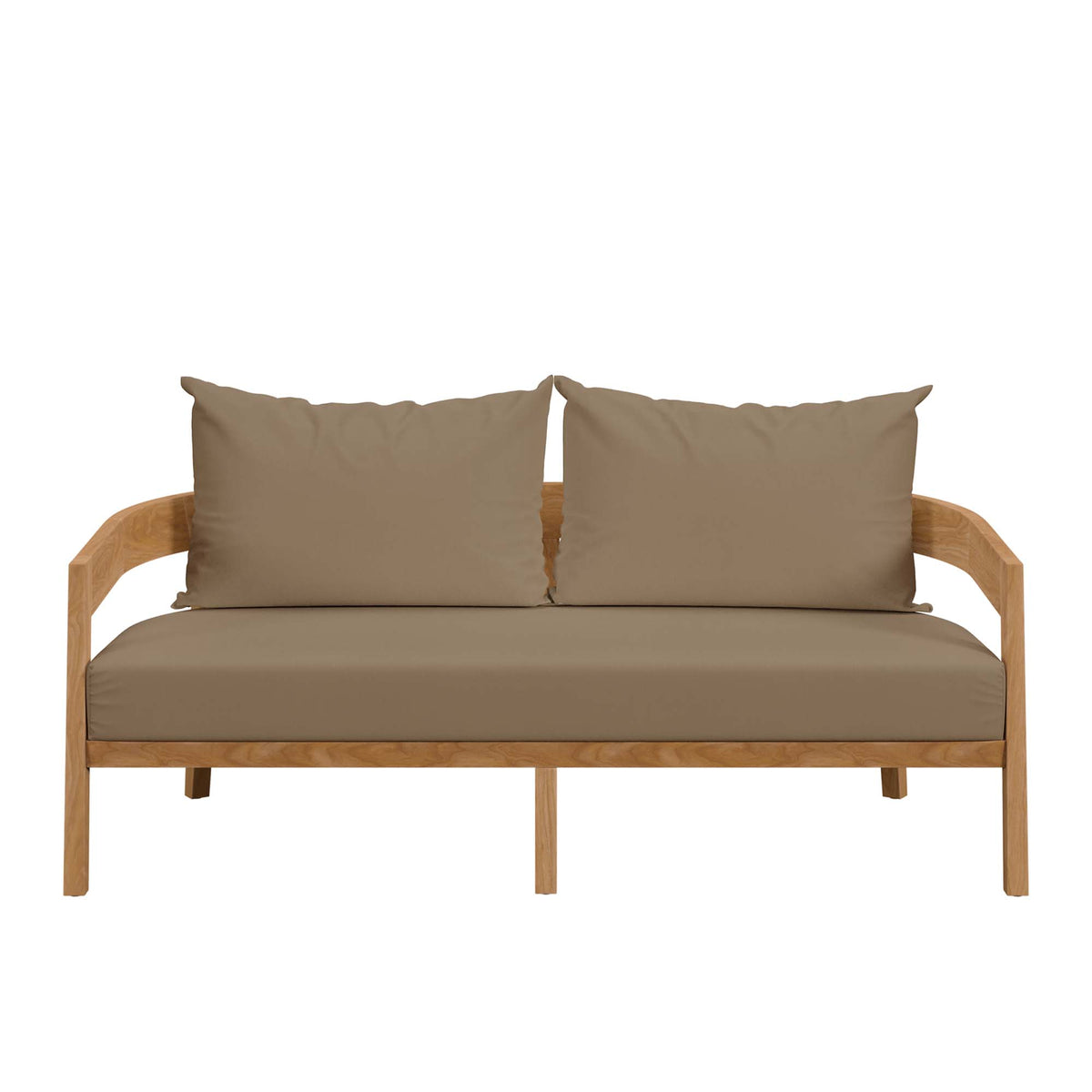 Brisbane Teak Wood Outdoor Patio Loveseat by Modway