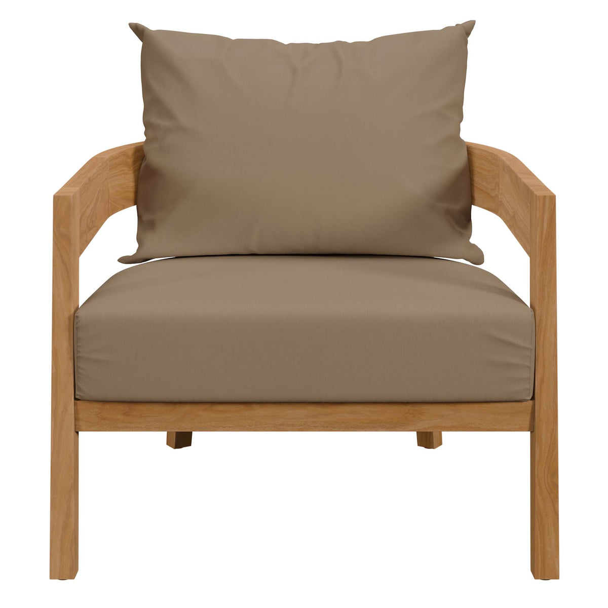 Brisbane Teak Wood Outdoor Patio Armchair by Modway