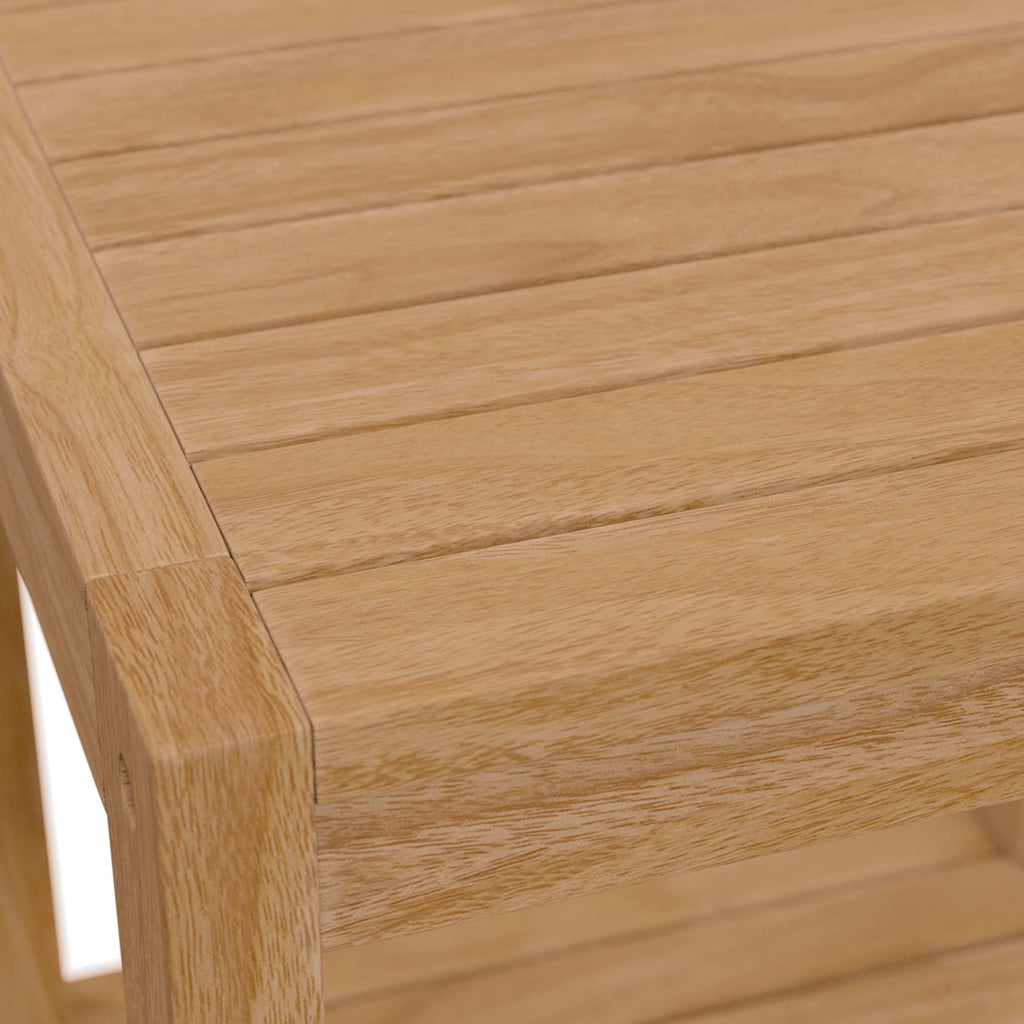 Carlsbad Teak Wood Outdoor Patio Side Table by Modway