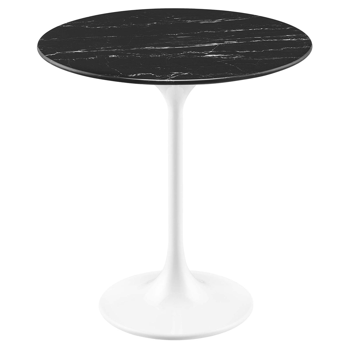 Lippa 20" Round Faux Marble Side Table by Modway