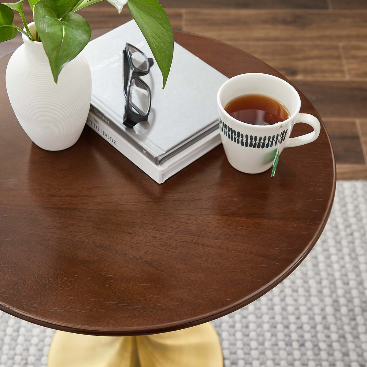 Lippa 20" Round Wood Side Table by Modway