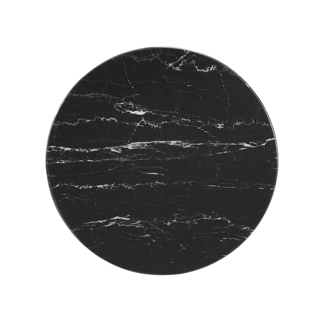 Lippa 20" Round Faux Marble Side Table by Modway