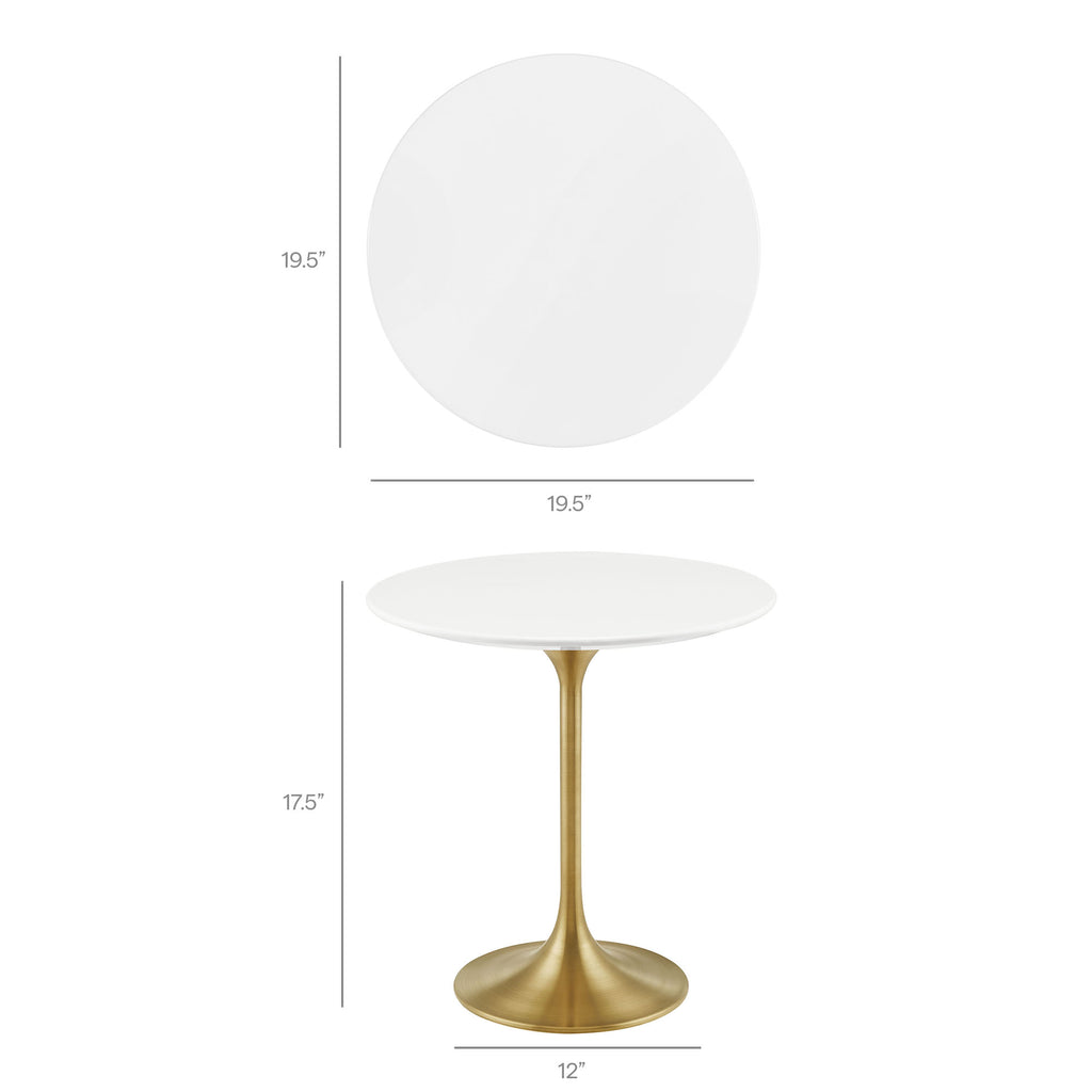 Lippa 20" Round Wood Side Table by Modway