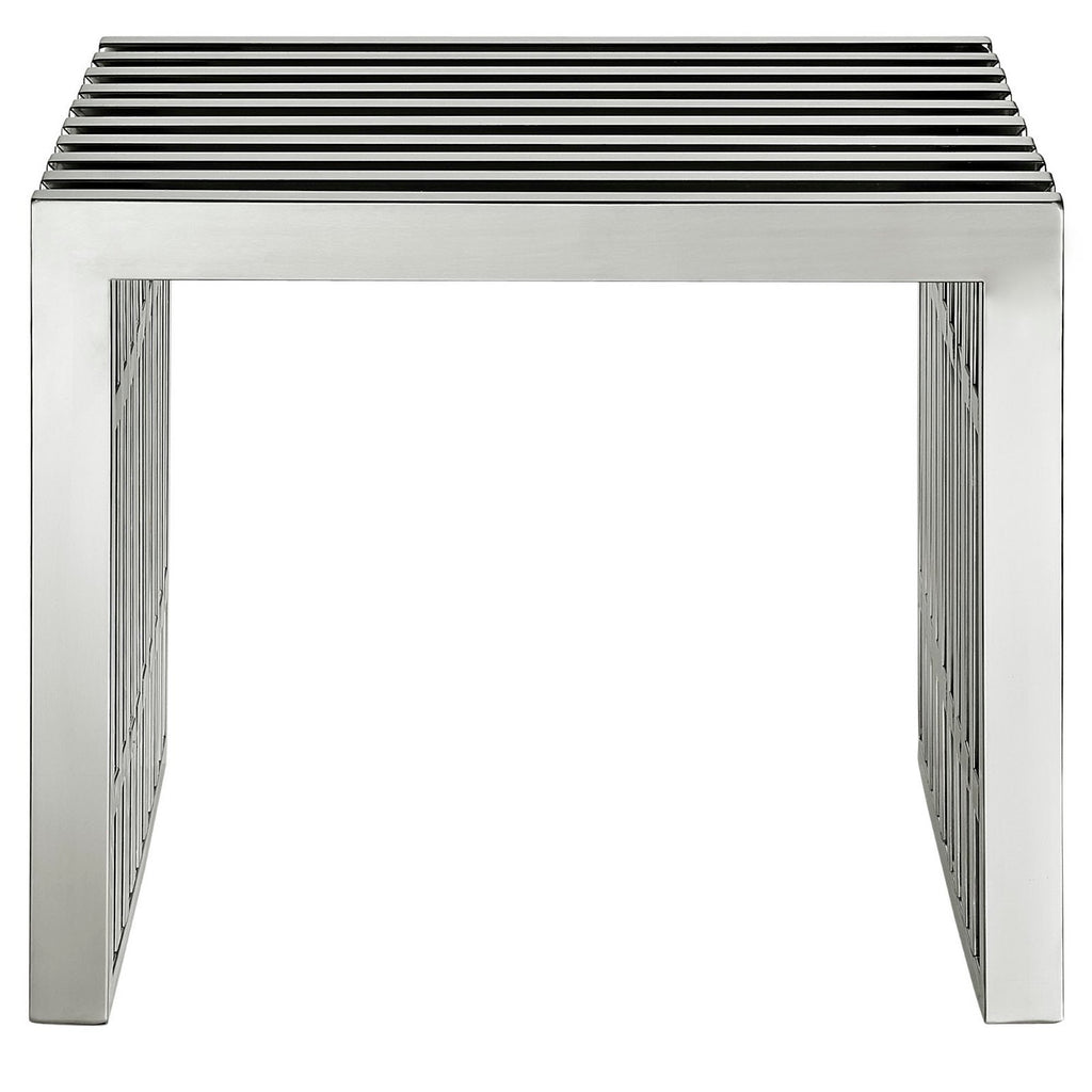 Gridiron Small Stainless Steel Bench by Modway
