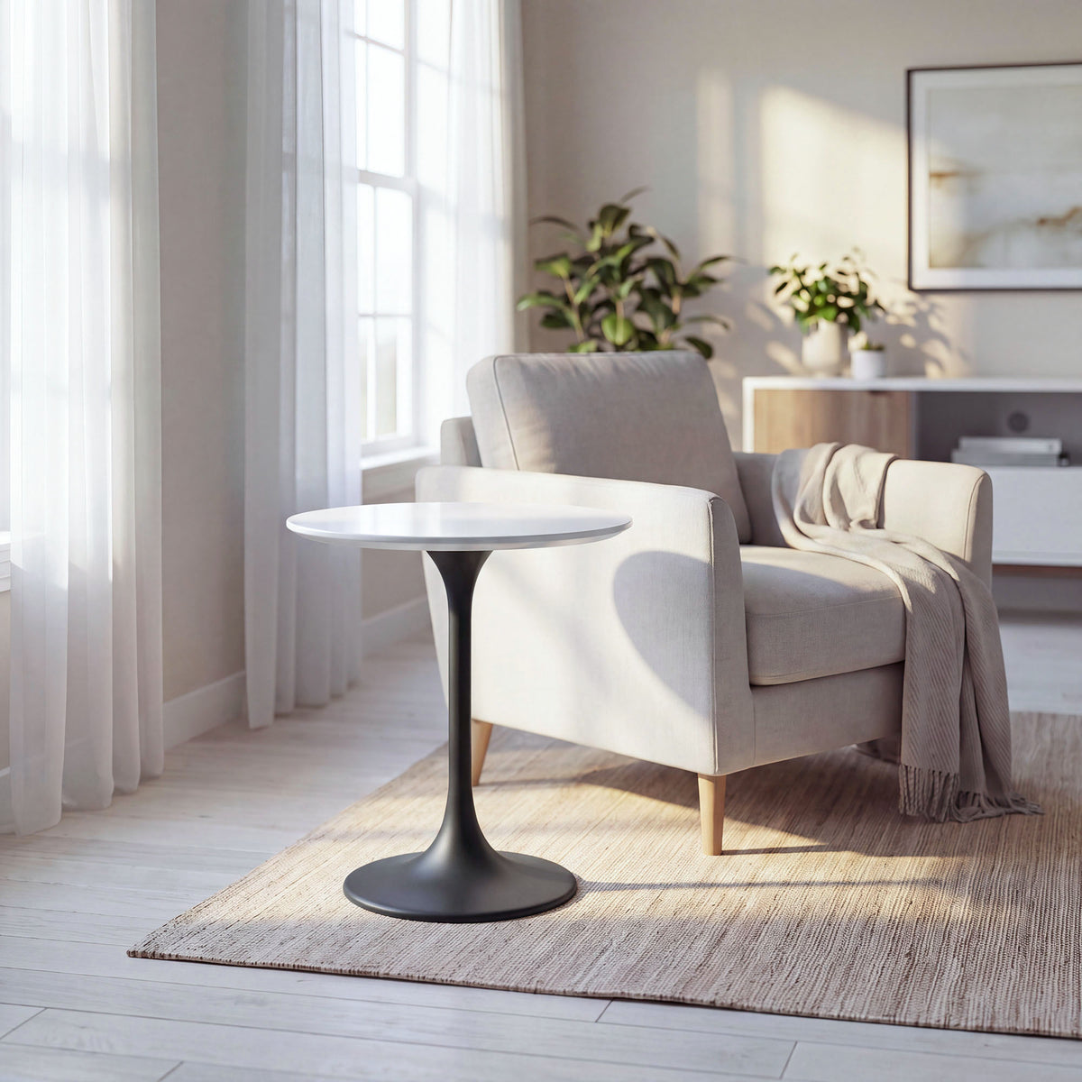 Lippa 20" Round Wood Side Table by Modway