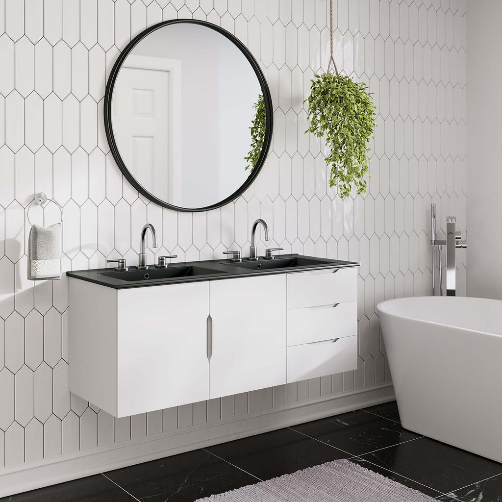 Vitality 48" Double Sink Bathroom Vanity by Modway