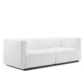 Conjure Channel Tufted Upholstered Fabric Loveseat by Modway