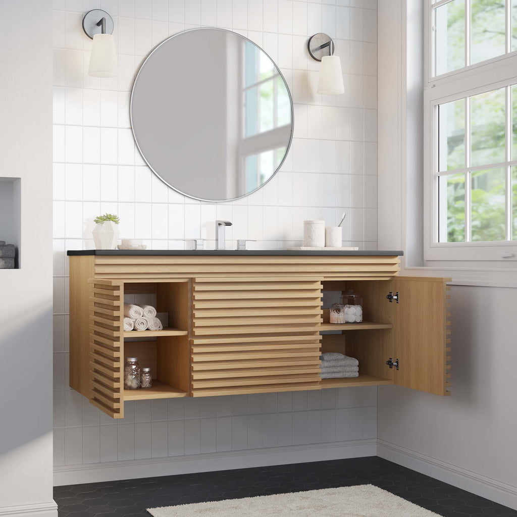 Render Wall-Mount Bathroom Vanity by Modway