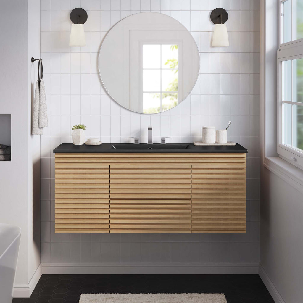 Render Wall-Mount Bathroom Vanity by Modway