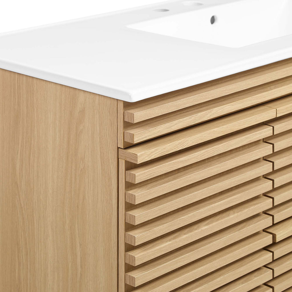 Render Wall-Mount Bathroom Vanity by Modway