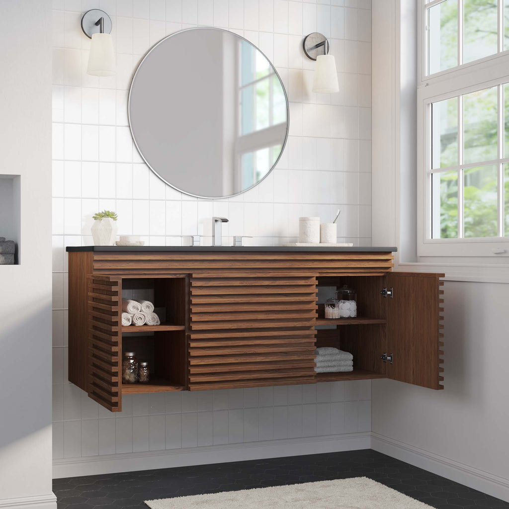 Render Wall-Mount Bathroom Vanity by Modway