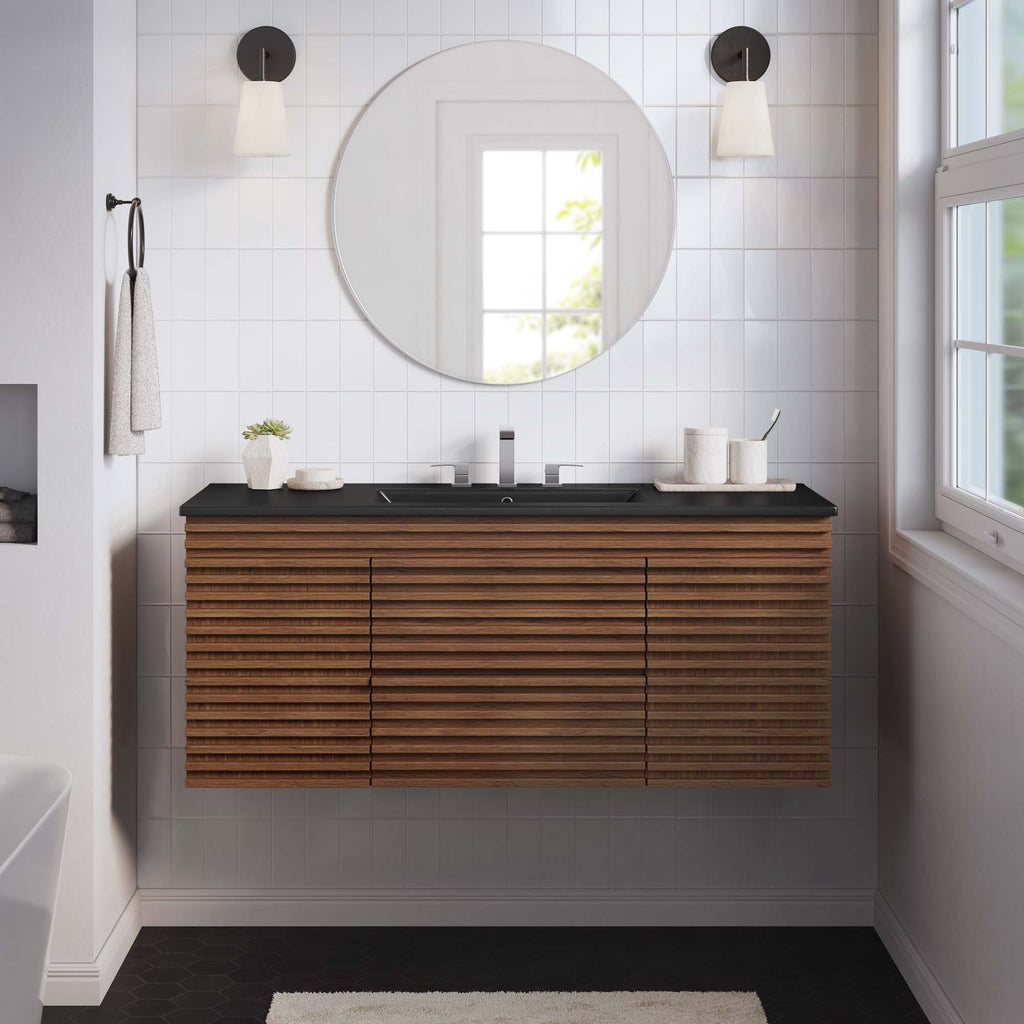 Render Wall-Mount Bathroom Vanity by Modway