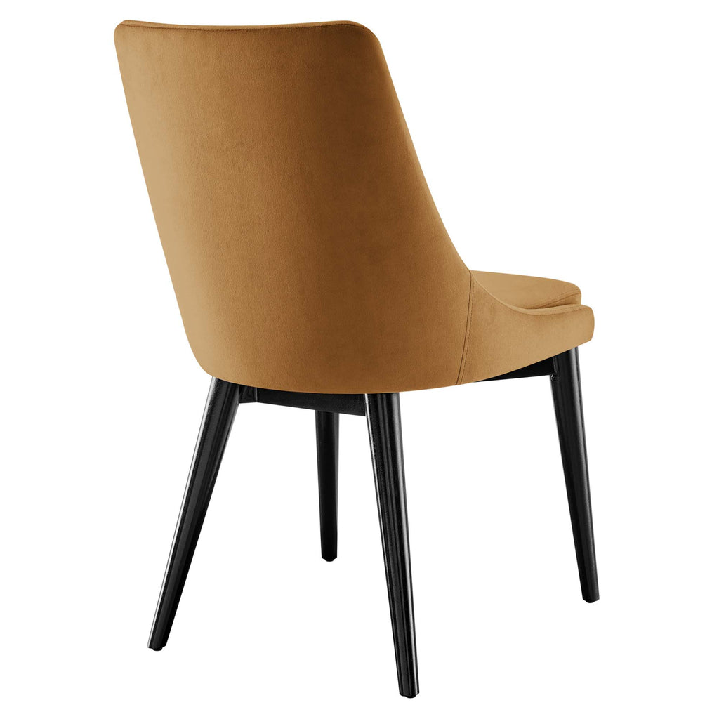 Viscount Accent Performance Velvet Dining Chairs Set of 2 by Modway