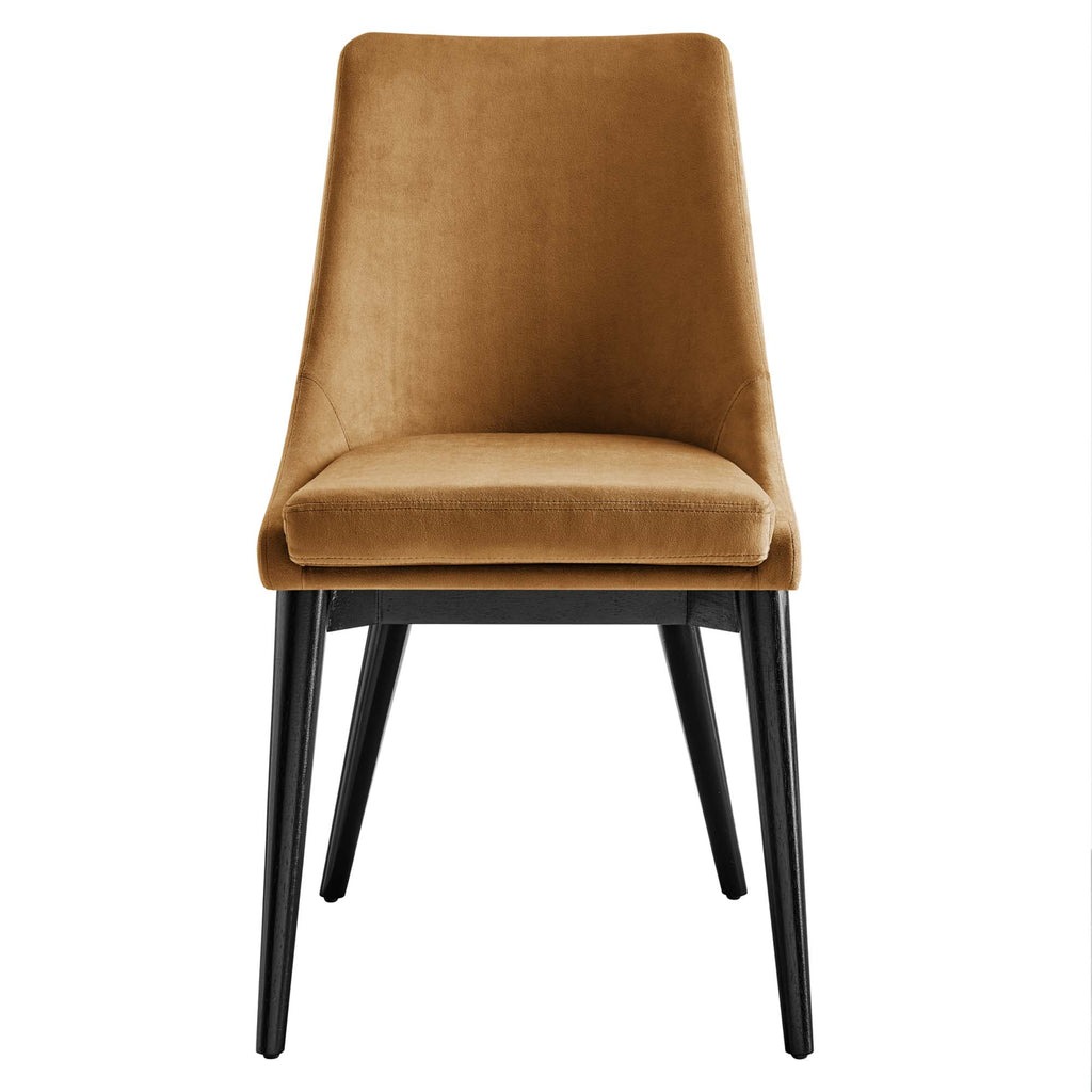 Viscount Accent Performance Velvet Dining Chairs Set of 2 by Modway