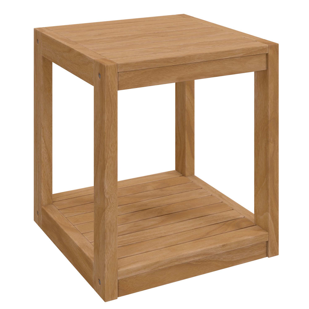 Carlsbad 3-Piece Teak Wood Outdoor Patio Set by Modway