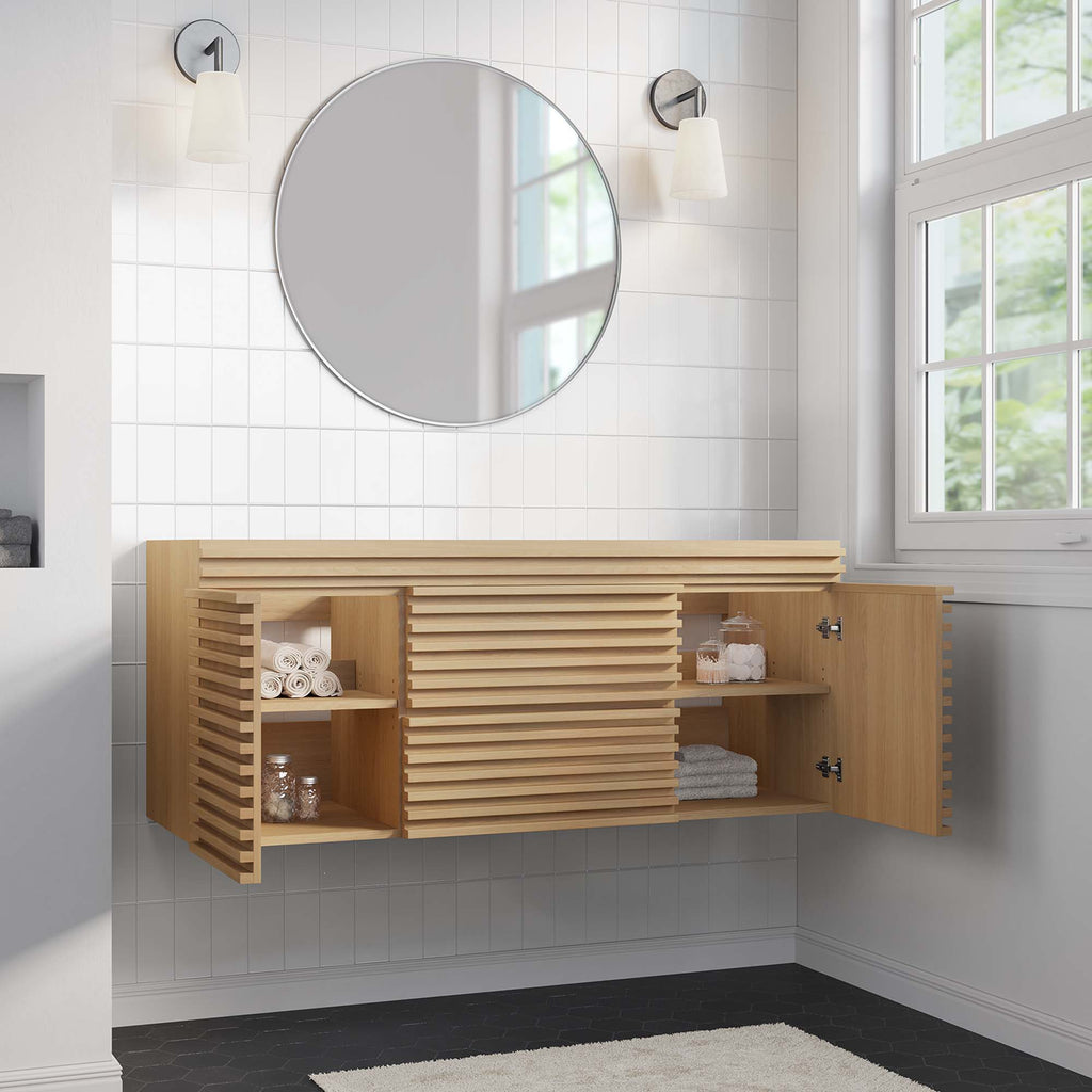 Render Single Sink Compatible (not included) Bathroom Vanity Cabinet by Modway