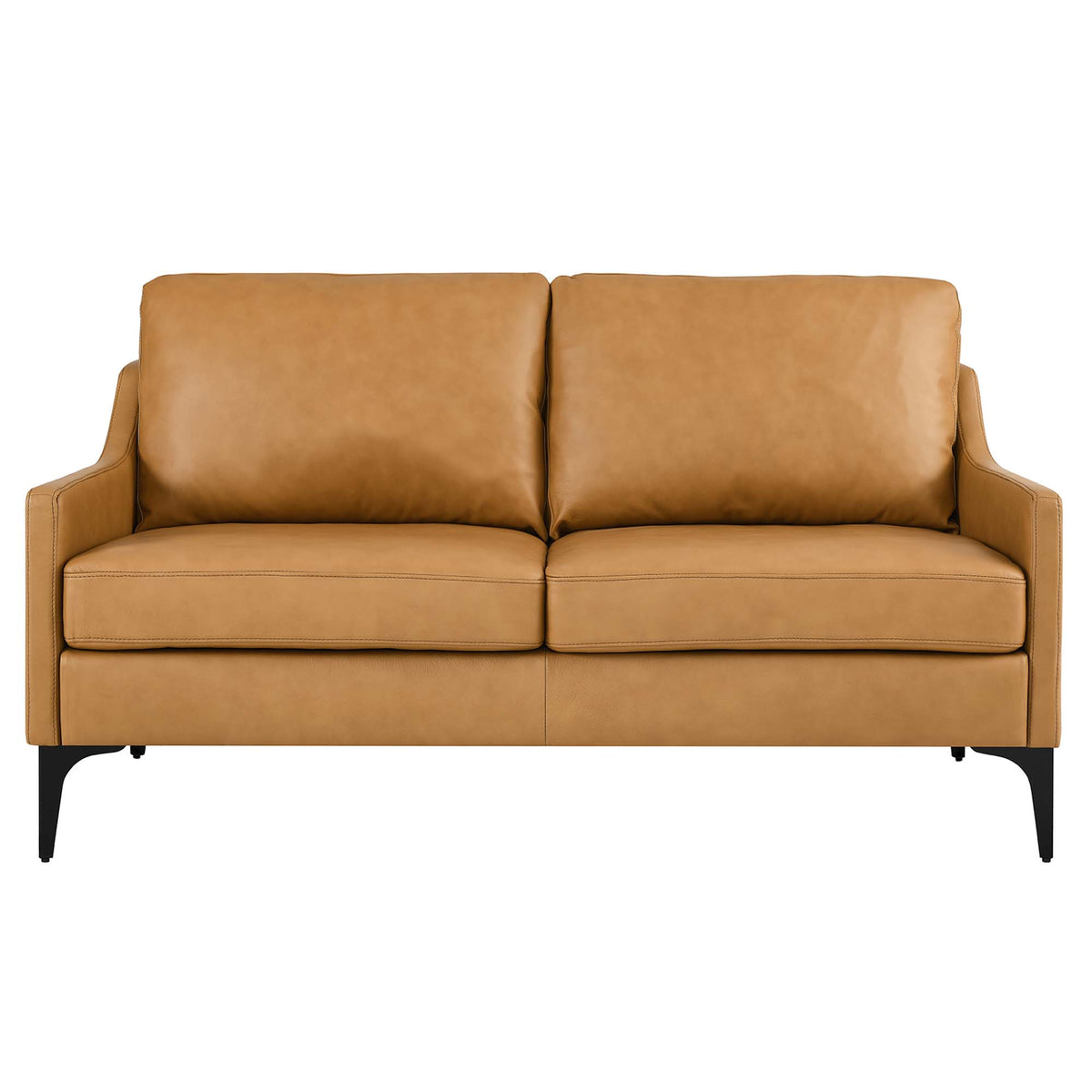 Corland Leather Loveseat by Modway