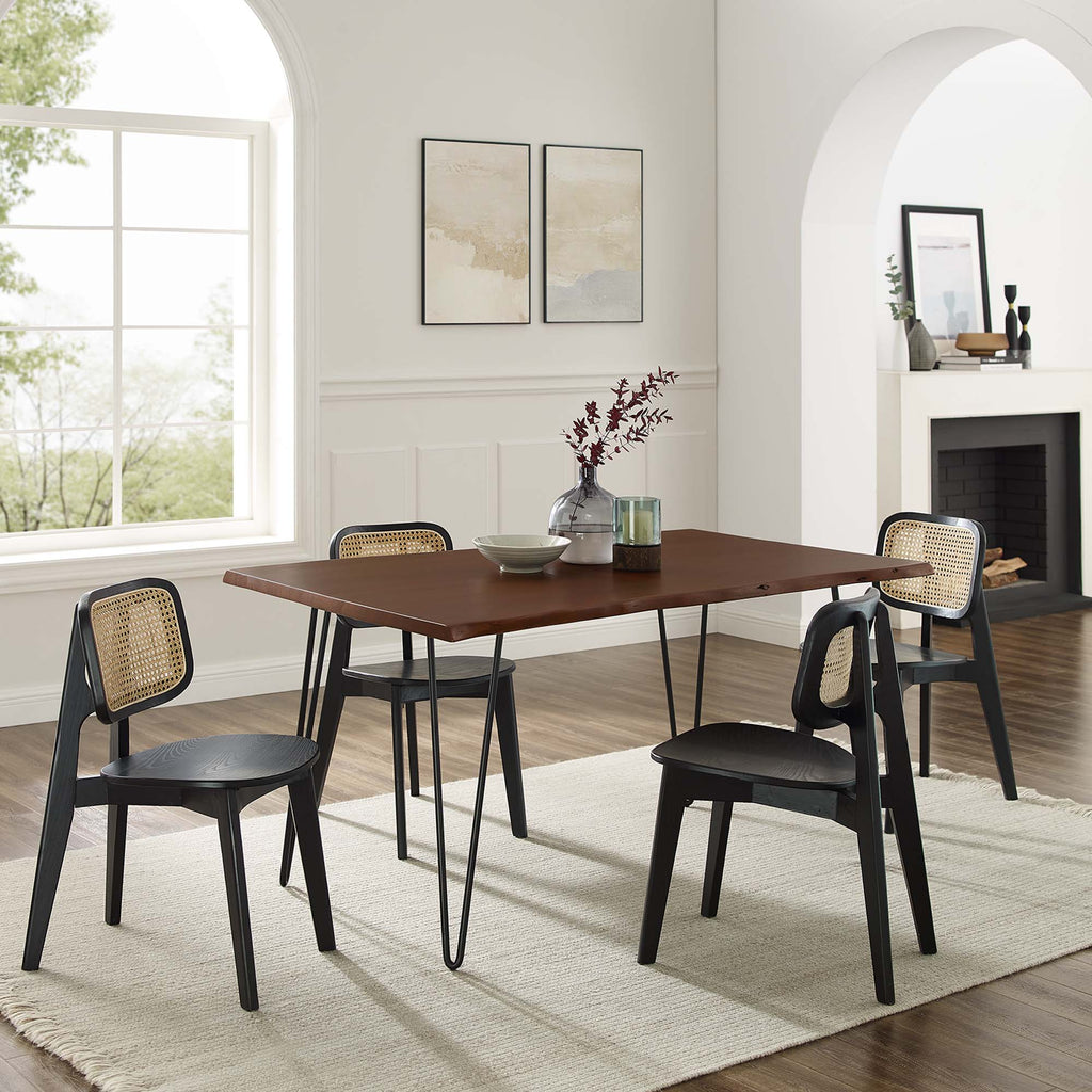 Ardor Live Edge Acacia Wood Acacia Wood Dining Table by Modway