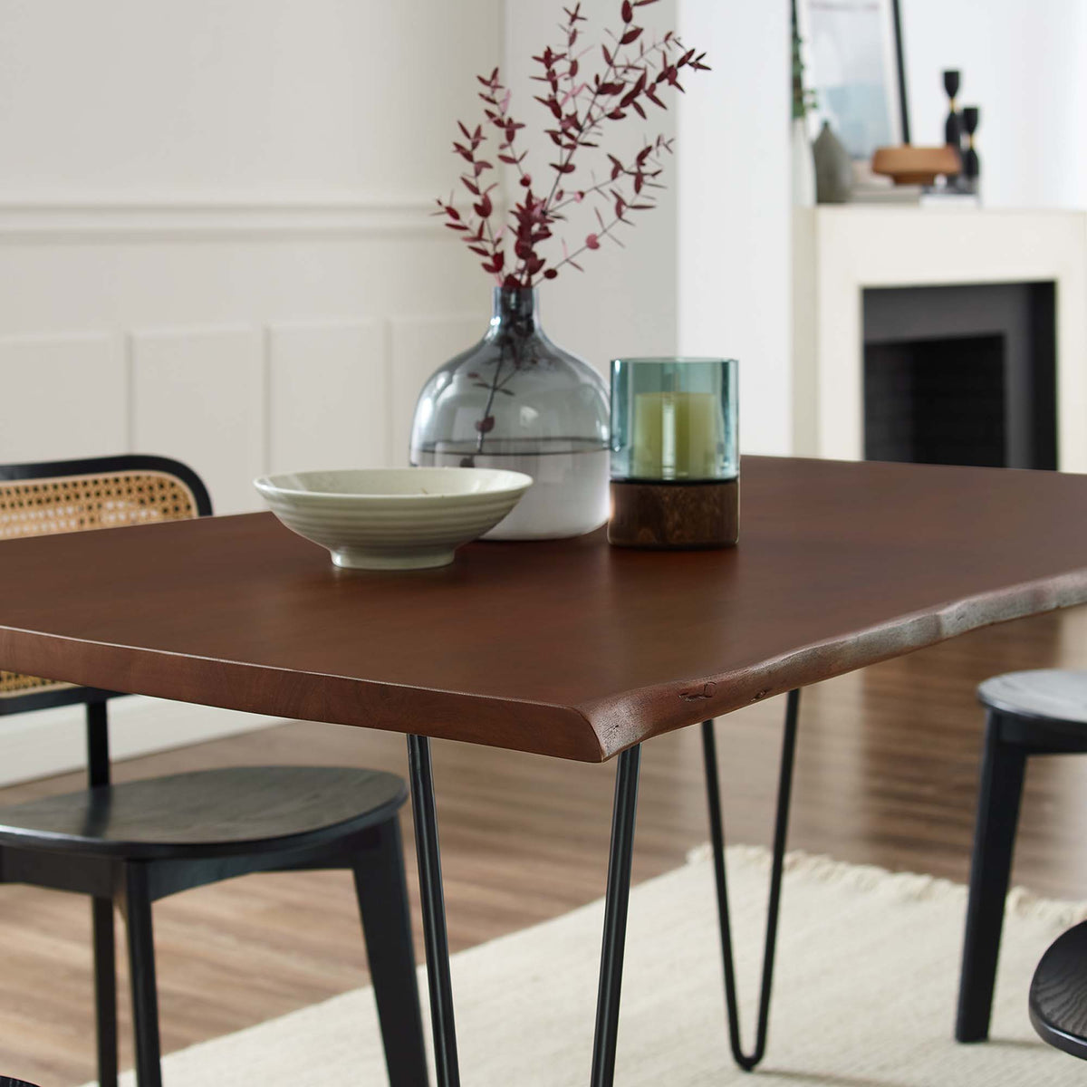 Ardor Live Edge Acacia Wood Acacia Wood Dining Table by Modway