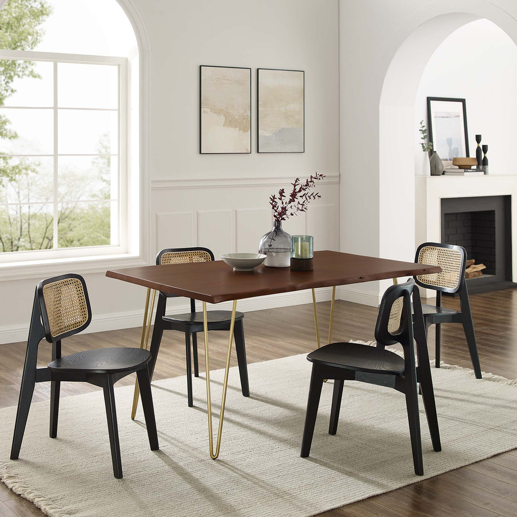Ardor Live Edge Acacia Wood Acacia Wood Dining Table by Modway