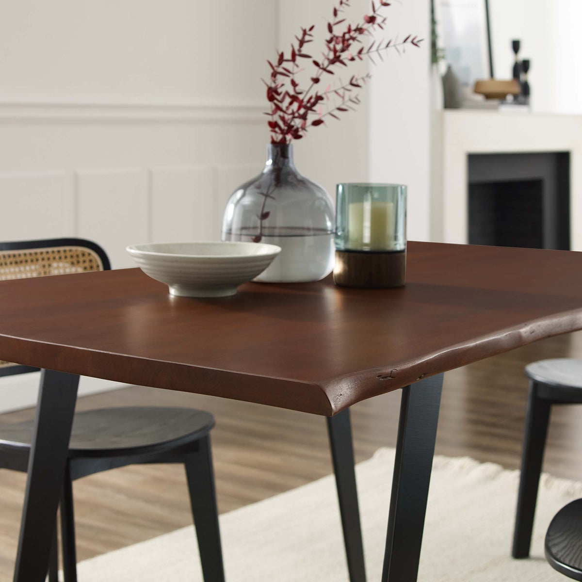 Viggo Live Edge Acacia Wood Acacia Wood Dining Table by Modway