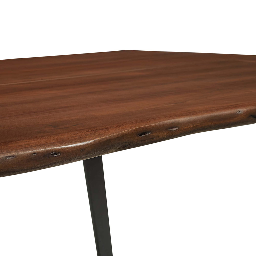Viggo Live Edge Acacia Wood Acacia Wood Dining Table by Modway