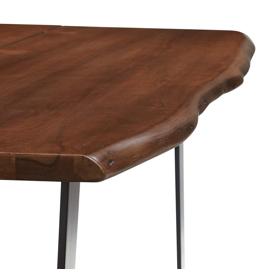 Viggo Live Edge Acacia Wood Acacia Wood Dining Table by Modway