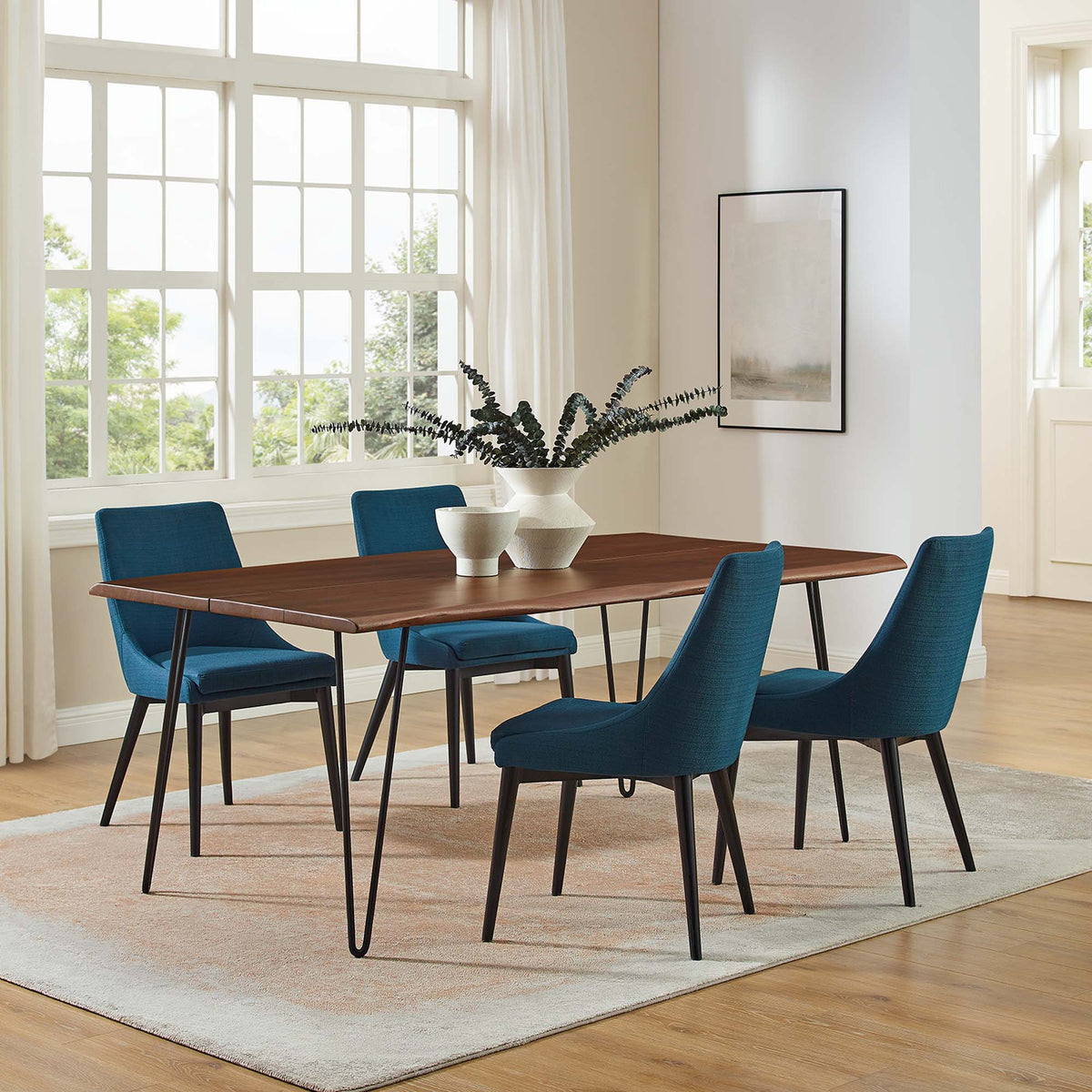 Ardor Live Edge Acacia Wood Acacia Wood Dining Table by Modway