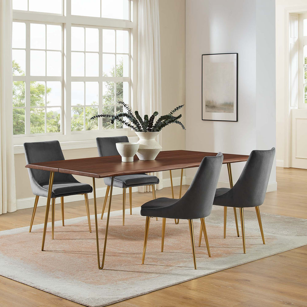 Ardor Live Edge Acacia Wood Acacia Wood Dining Table by Modway