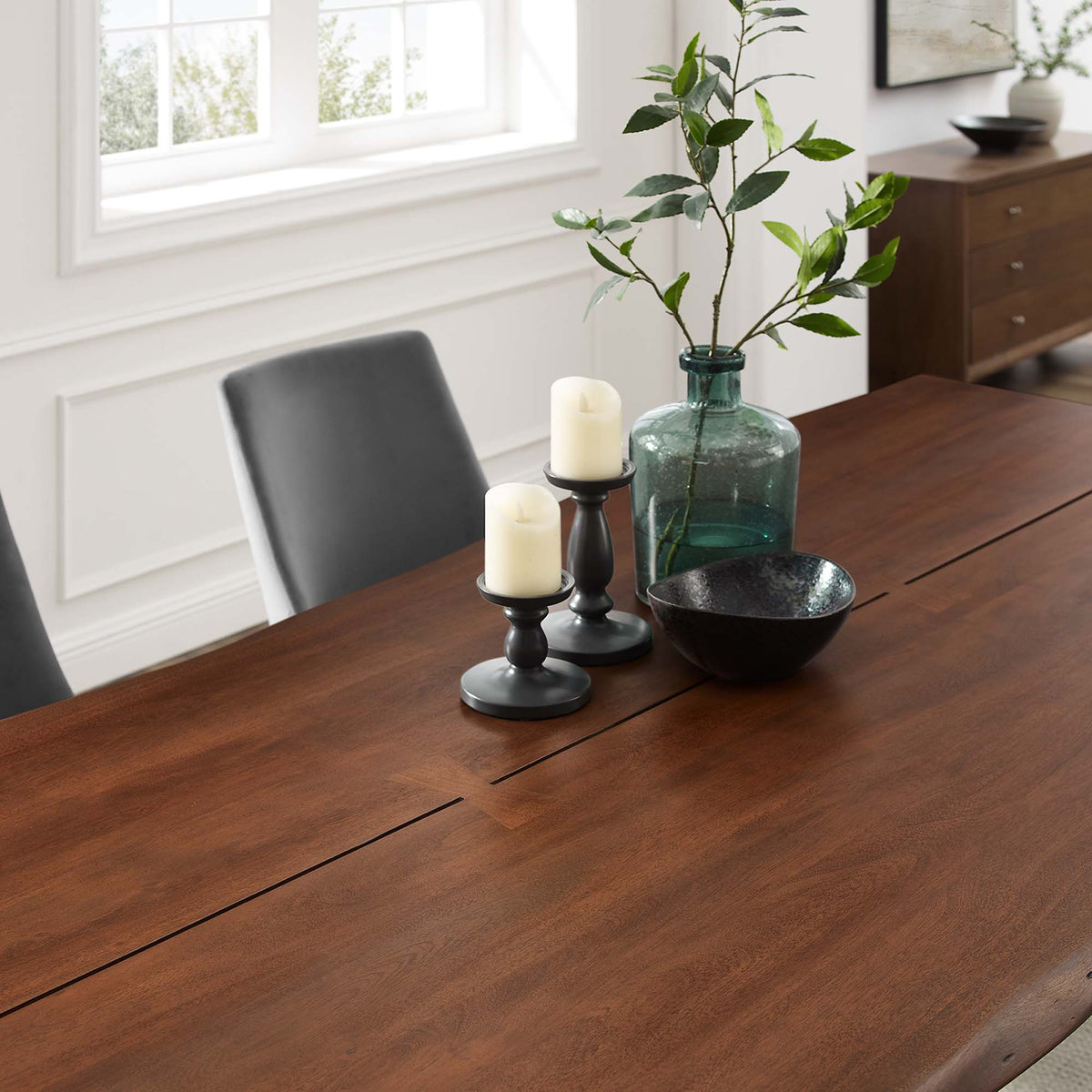 Ardor Live Edge Acacia Wood Acacia Wood Dining Table by Modway