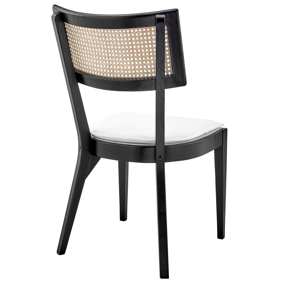 Caledonia Fabric Upholstered Wood Dining Chair Set of 2 by Modway