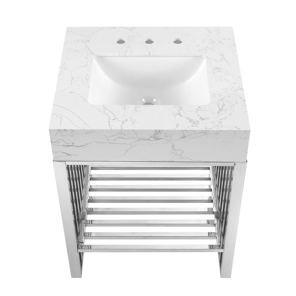 Gridiron Bathroom Vanity by Modway
