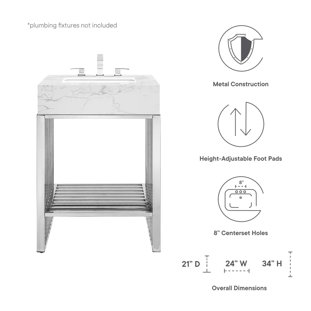 Gridiron Bathroom Vanity by Modway
