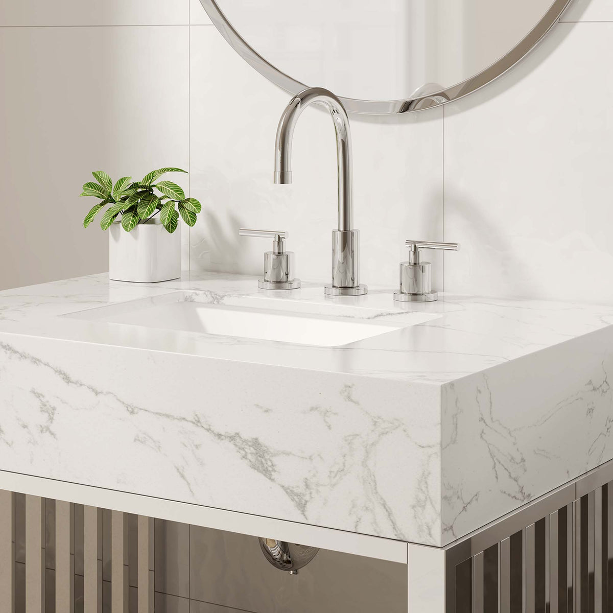 Gridiron Bathroom Vanity by Modway
